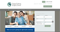 Desktop Screenshot of casacolinasurgerycenter.com