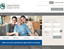 Tablet Screenshot of casacolinasurgerycenter.com